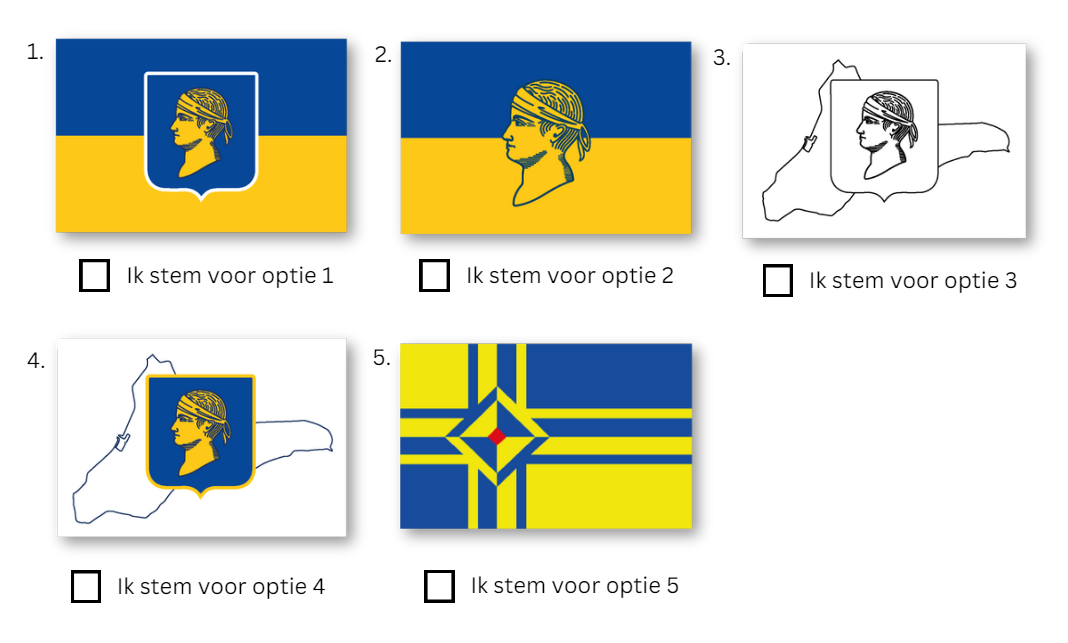 Enquête nieuwe uitvoering Marker vlag